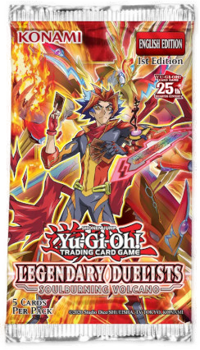Yu-Gi-Oh! Sealed Booster Pack Legendary Duelists: Soulburning Volcano (5 Cards)